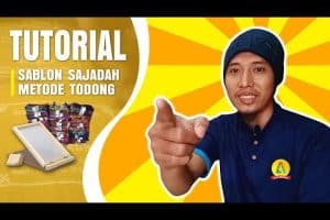 Tutorial Sablon Sajadah Metode Todong | Sablon Sajadah Manual dengan alat seadanya