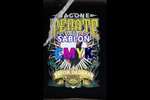 sablon CMYK di bahan gelap #shorts #thumbnail