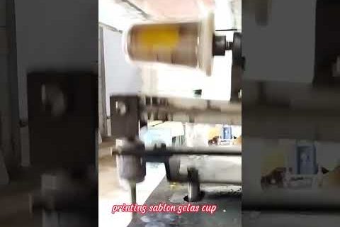Mesin Printing sablon gelas cup 2 warna,1000pcs/jam