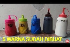 Membuat cat sendiri. Pasta Sablon dengan Pigmen Warna. #caramembuat #membuat #cat