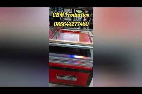 Mesin sablon buat sablon dibahan karet karpet mobil. produksi: @cbmproduction4928 wa.085643277460