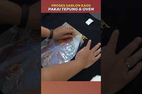 CARA SABLON KAOS DTF PAKAI TEPUNG & OVEN #shorts #sablon