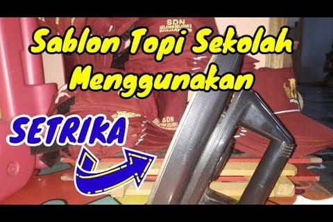 Cara Sablon Topi Sekolah