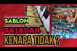 Sablon Di Kain Sajadah, Bisa Menggunakan Plastisol.
