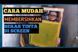 cara membersihkan sisa tinta discreen sablon