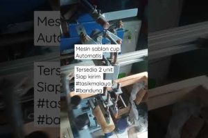 2 unit mesin sablon cup aotomatis #shorts #mesinsablonotomatis #printing #mesinsablonplastik #sablon
