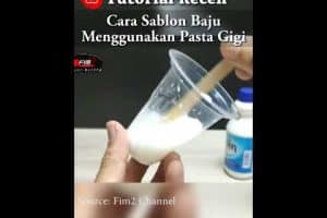 Cara Sablon Baju Menggunakan Pasta Gigi #shorts