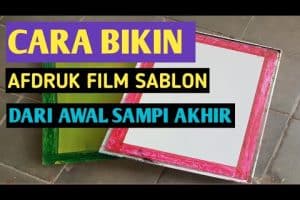 cara afdruk movie sablon untuk pemula dari awal sampai jadi